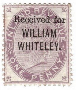 (I.B) QV Commercial Overprint : William Whiteley