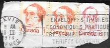 Canada Used stamps on paper. Macdonald (pair) Pearson.  1976.