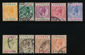 CYPRUS 61a-69 USED F- VF