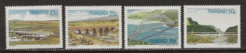 Transkei Scott catalog # 159-162 Mint NH