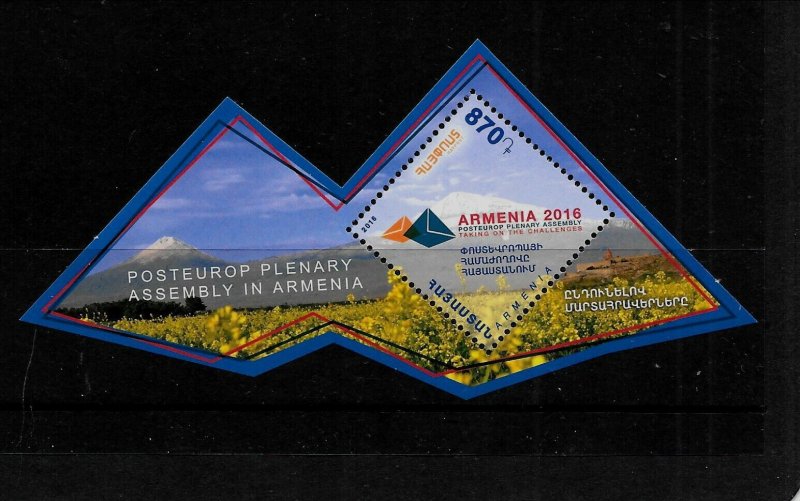 ARMENIA Sc 1061 NH issue of 2016 - SOUVENIR SHEET - YEREVAN 