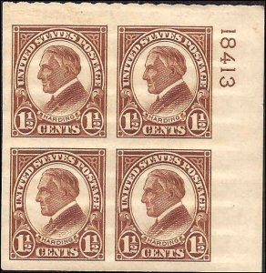 631 Mint,OG,NH... Plate Block of 4... SCV $75.00... XF/Superb