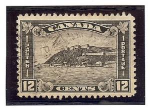 Canada Used Scott #174 12 Cent Gray Black