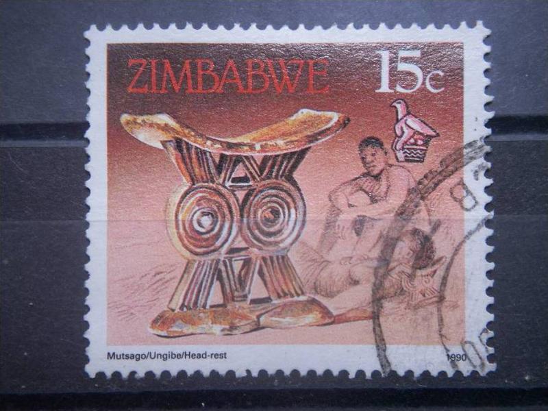 ZIMBABWE, 1990, used 15c, Crafts Scott 620