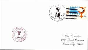 ENVELOPE CANCELLED ONBOARD U.S.S. PARSONS DDG-33 FORREST SHERMAN DESTROYER 1975