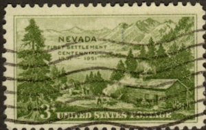 United States 999 - Used - 3c Nevada (1951) +