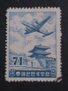 KOREA-AIRMAIL-1954 SC#C16 PLANE OVER EAST GATE -CTO STAMP VERY FINE
