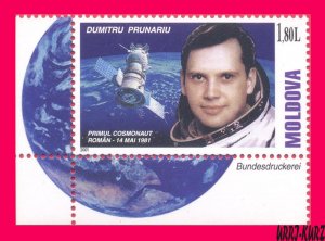 MOLDOVA 2001 Space Famous People First Romania Astronaut Cosmonaut Prunariu 1v