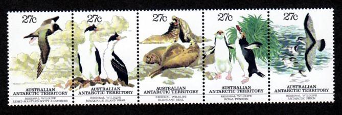 Australian Antarctic Territory L55 Mint NH Wildlife!