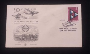 C) 1962, ARGENTINA, 50TH ANNIVERSARY OF ARGENTINE AVIATION, FDC, XF