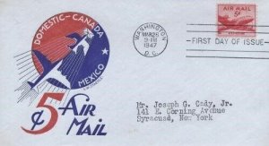 C33 5c AIR MAIL 1947 - Ludwig Staehle