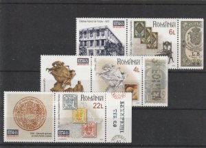 Romania STAMPS 2024 EFIRO EXPO LABELS POST MNH ART ARCHITECTURE UPU