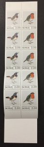 Norway 1982 #801a Booklet, Birds, MNH.