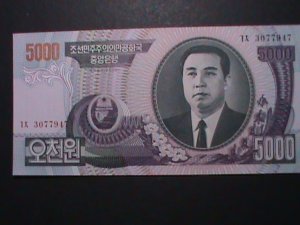​KOREA-2006 VERY OLD $5000-LEADER KIM II SUNG UN CIRCULATED-LAGREST CURRENCY
