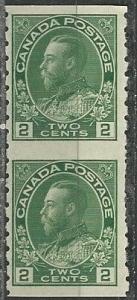 Canada Scott # 128A - MH (vertical pair)