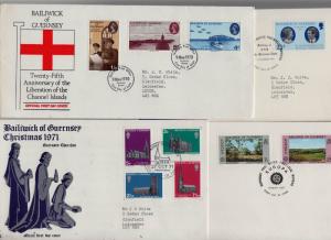 BAILIWICK OF GUERNSEY - SELECTED FIRST DAY COVER - 12nos