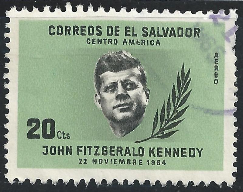 El Salvador #C212 20c Pres J F Kennedy