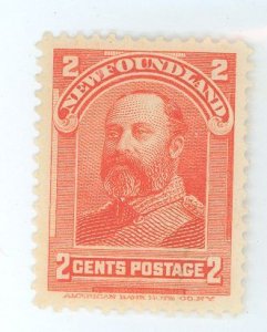 Newfoundland #82 Unused Single