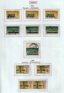 PAKISTAN 1960s M&U Collection on Pages(Aprx 160 Items) (goy 637