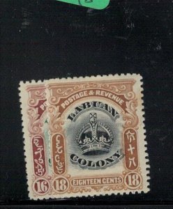 Labuan SG 124-5 Crown 16c, 18c MOG (8eow)