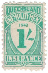 (I.B) Australia - Queensland Revenue : Unemployment Insurance 1/-