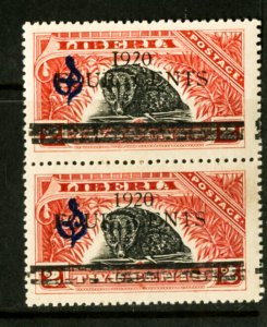 Liberia Stamps # CO112 NH ERROR I For I In Pair