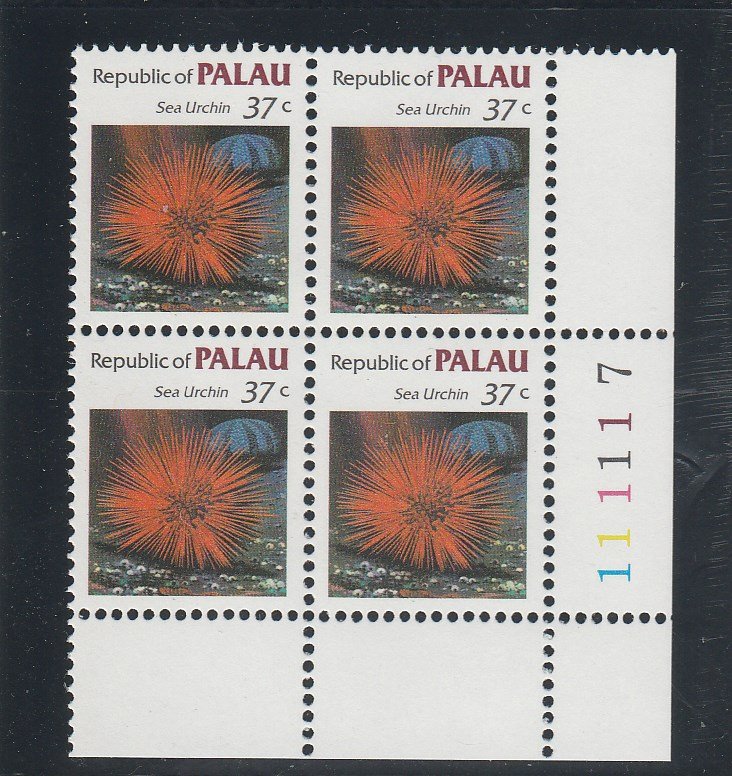 Palau  Scott#  17  MNH Block of 4  (1983 Sea Urchin)