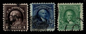 United States #478-480 used