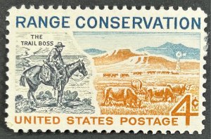USA 1961, SC#1176, Trail Boss, Range Conservation, Used, F, HR