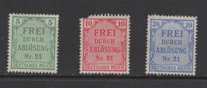 Germany Prussia Scott# OL3, OL4 damaged OL5  Local Official Stamp unused  single