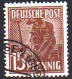 Mi:948 a  1947 used Cat €  15.00