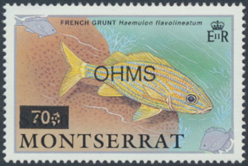 Montserrat  SC# O99 MNH   Birds surcharge OPT OHMS  see details & scans