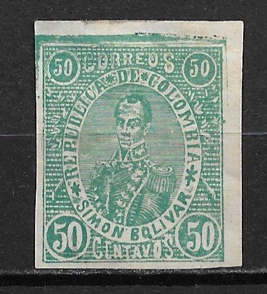 1903-4 Columbia 212 Bolivar 50c MHR