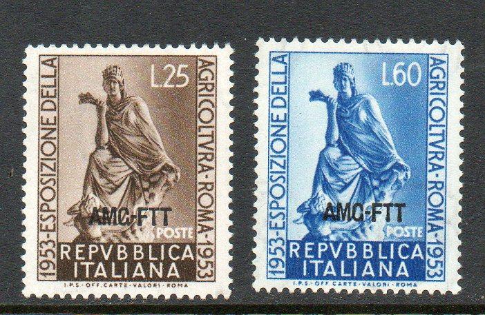 Italy Trieste AMG #182-183 Unused Hinged cv$1.15 D470