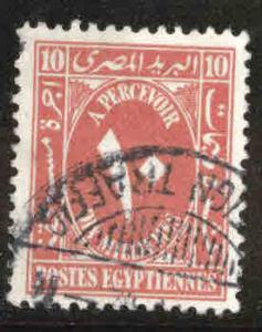 EGYPT Scott J37 Used postage due 1929 brick red