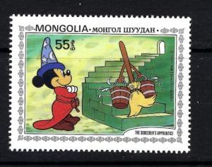 Mongolia 1293 NH 1987 Disney Issue