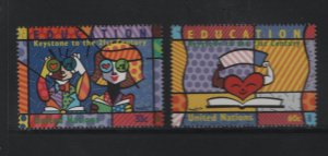 United Nations, 770-771 MNH, 1999 Education, Keystone to the 21st Century