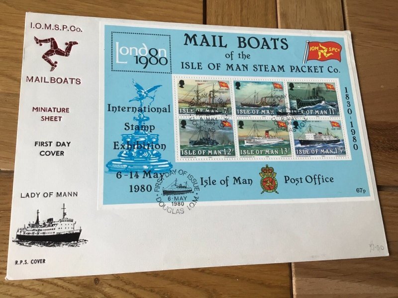 Isle of Man Steam Packet Co first day large stamps  cover Ref 55868 