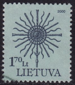 Lithuania - 2000- Scott #654 - used - Forged Monument Top