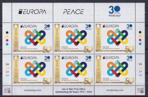 Isle of Man 2023 MNH Stamps Mini Sheet Europa CEPT Peace