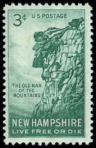 PCBstamps   US #1068 3c Old Man of the Mountain, MNH, (35)