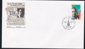 Canada # 1293, First Woman Member in Parliament, First Day Cover