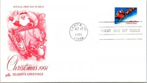 FDC 1991 SC #2579 Artcraft Cachet - Santa, ID - Single - F71738