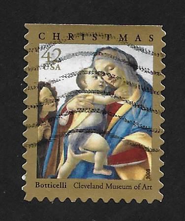 SC# 4359 (42c)  Madonna & Child with John the Baptist - used, OFF PAPER - Used