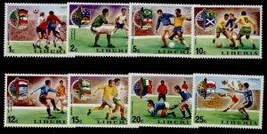 Liberia 675-82 MNH World Cup Soccer, Flags