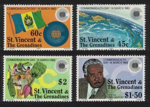 St. Vincent Commonwealth Day 4v 1983 MNH SG#714-717