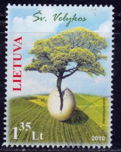 Lithuania, 2010, Easter, sc#1035, used,++