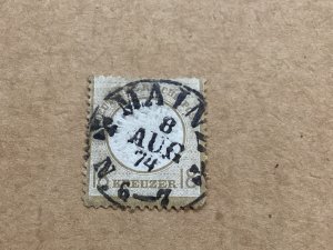 Germany Scott #26 used single stamp thins Cat Value $1,900.00