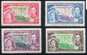 Southern Rhodesia Sc#38-41 Coronation of George VI (1937) MH