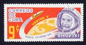 Cuba Sc# 778  SOVIET SPACE PROGRAM  cosmonaut VOSTOK V   9c 1964  used